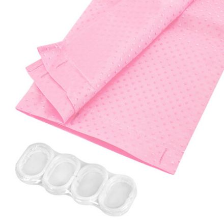 Шторка для ванной ПОЛИЭСТЕР, 180х200 см, кольца в комплекте, РОЗОВЫЙ БРИЛЛИАНТ, PRIMILA (ПРИМИЛА), 700098