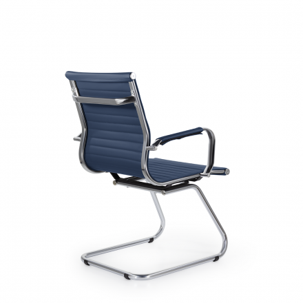 Кресло СН-300 Кайман Н/п soft хром S-0419 (темно-синий)