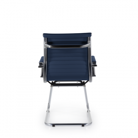 Кресло СН-300 Кайман Н/п soft хром S-0419 (темно-синий)