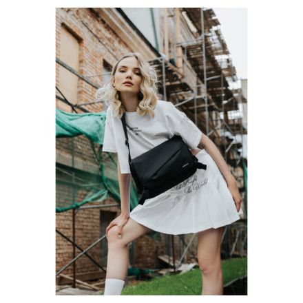 Сумка на плечо большая HEIKKI STREAM (ХЕЙКИ), карман-антивор, А5, черная, 22х31х8 см, 272640 Сумка на плечо большая HEIKKI STREAM (ХЕЙКИ), карман-антивор, А5, черная, 22х31х8 см, 272640