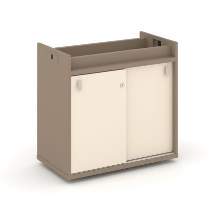 Estetica Тумба опорная - Купе ES.TON-3 Латте/Сатин/Латте металл 750*406*725 Estetica Тумба опорная - Купе ES.TON-3 Латте/Сатин/Латте металл 750*406*725