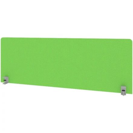 Экран Metal System Style ткан. д/стола Б.ТЭКР-3 1250х450х28 зеленый/мет.сер