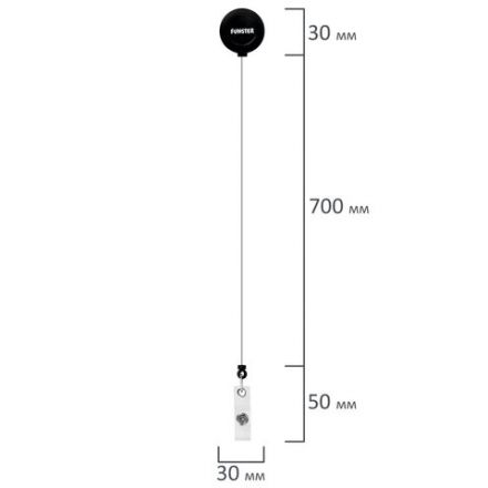 Бейдж вертикальный с 3D-печатью "Аниме" (85х54 мм), с рулеткой, СЛАЙДЕР, FUNSTER (ФАНСТЕР), 238840