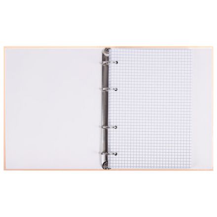 Тетрадь на кольцах А5 165х215 мм, 120 листов, твердый картон, клетка, BRAUBERG, "Pastel Flower", 404710