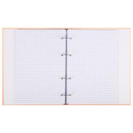 Тетрадь на кольцах А5 165х215 мм, 120 листов, твердый картон, клетка, BRAUBERG, "Pastel Flower", 404710