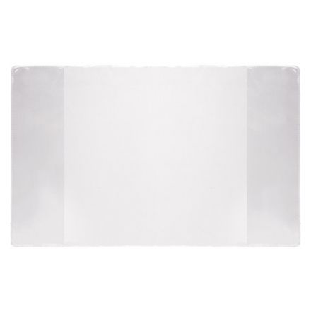 Обложка ПВХ для тетрадей и дневников, ПЛОТНАЯ, 100 мкм, 210х350 мм, прозрачная, ПИФАГОР, 227479