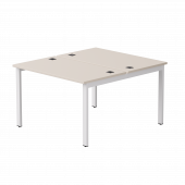 Бенч-система на 2 места Everprof EVO на металлокаркасе 1180х670(1370)x755 Кашемир/Белый