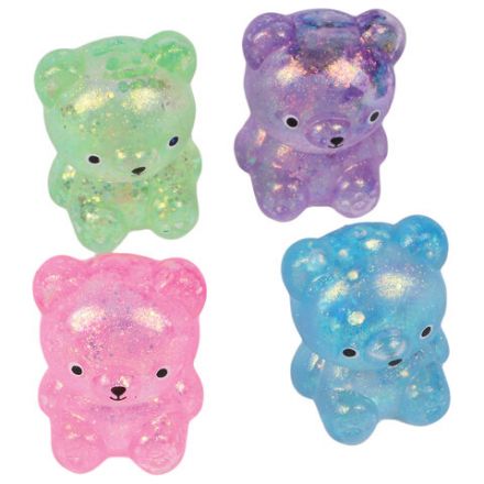 Игрушка-антистресс "МЕДВЕДИКИ. НАБОР 2 ШТУКИ", 5 см, ассорти 4 цвета, дисплей, JOLLY JOT (ДЖОЛЛИ ДЖОТ), 665771