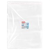 Пакеты БОПП с клеевым клапаном, КОМПЛЕКТ 100 штук, 40х50 + 4 см, 53 мкм, с усиленным швом, BRAUBERG, 700419