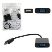Кабель-переходник HDMI-VGA, 15 см, CABLEXPERT, M-F, для передачи аналогового видео, A-HDMI-VGA-04 Кабель-переходник HDMI-VGA, 15 см, CABLEXPERT, M-F, для передачи аналогового видео, A-HDMI-VGA-04