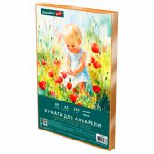 Бумага для акварели А3 60 л., 270 г/м2, мелкое зерно, в коробке, BRAUBERG ART CLASSIC, "Весна", 116888