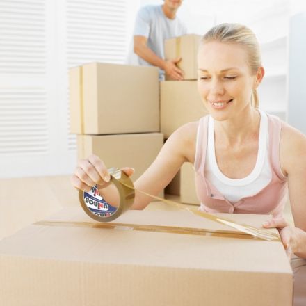 Клейкая лента упаковочная Unibob коричневая 48 мм х 66 м толщина 40 мкм