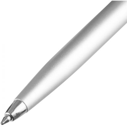 Ручка шариковая автомат. корп. пл, мет сер.серебр. детали, син, лого Ручка шариковая автомат. корп. пл, мет сер.серебр. детали, син, лого