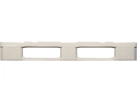 Паллет 1200х1000х160 мм (cплошной на3-х полозьях) гигиенический серый