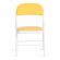 Стул складной FOLDER (mod. 3022G) каркас: металл, сиденье/спинка: экокожа, 46.5 х 47.5 х 79 см, yellow (желтый) / white (белый)