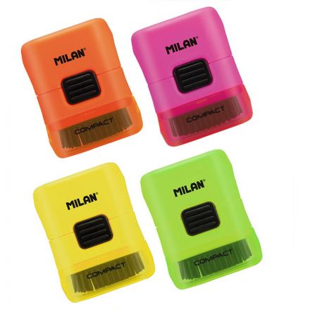 Ластик  2шт Milan каучук в пласт держ c кист-й + ластик синт кауч BYM10291