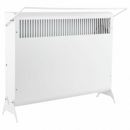Обогреватель-конвектор SONNEN MINI-1500.2, 1500 Вт, вешалка, Х-образный нагревательный элемент, белый, сделано в России, 457631