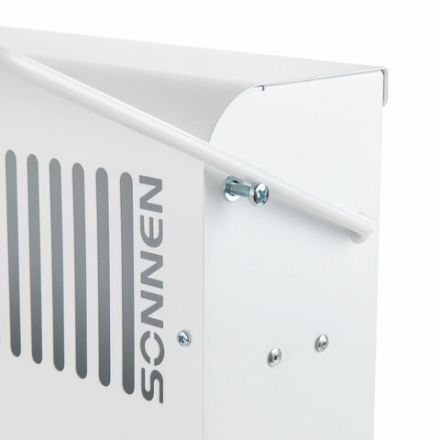 Обогреватель-конвектор SONNEN MINI-1500.2, 1500 Вт, вешалка, Х-образный нагревательный элемент, белый, сделано в России, 457631