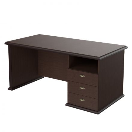 Стол руководителя однотумбовый RDT 168(R) Венге Магия 1600х800х750 RAUT