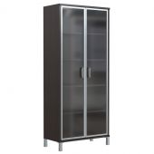 Шкаф высокий со стеклянными дверьми в AL-рамке B 430.8 Венге Магия 900х450х2054 BORN Шкаф высокий со стеклянными дверьми в AL-рамке B 430.8 Венге Магия 900х450х2054 BORN