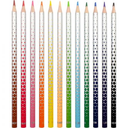 Карандаши цветные 12 цв. 3-гран, стираемые Kores Kolores MagiK, 93315