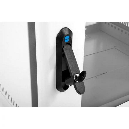 Шкаф настенный телеком. ЦМО разб. 9U (600х650) дверь стекло (ШРН-Э-9.650)