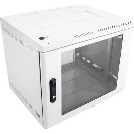 Шкаф настенный телеком. ЦМО разб. 9U (600х650) дверь стекло (ШРН-Э-9.650)