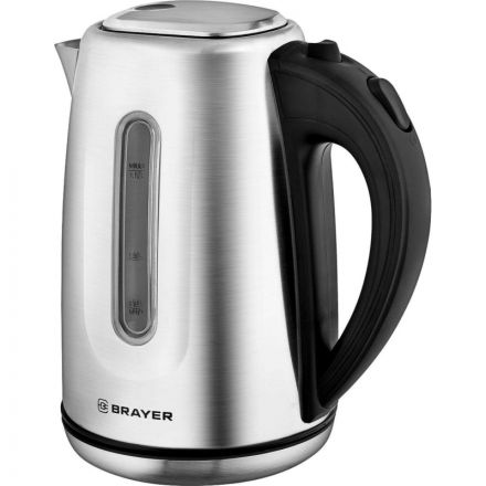 Чайник электрический BRAYER BR1014, 2200 Вт, 1,7 л, нержав.сталь Чайник электрический BRAYER BR1014, 2200 Вт, 1,7 л, нержав.сталь