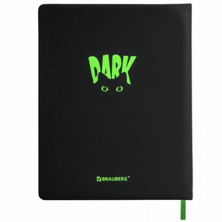 Дневник 1-11 класс 48 л., кожзам (твердая с поролоном), флуоресцентный, BRAUBERG, "Котик", 106907
