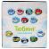 Тюбинг-ватрушка, 85 см, с принтом, "Бабочки", верх оксфорд, Nk, ТБ2К-85/Б2 Тюбинг-ватрушка, 85 см, с принтом, "Бабочки", верх оксфорд, Nk, ТБ2К-85/Б2