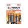 Батарейки аккумуляторные Ni-Mh пальчиковые / мизинчиковые НАБОР 8 шт. (AA+ААА) 2700/1000 mAh, SONNEN, 455612