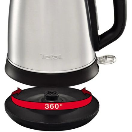 Чайник TEFAL KI270D30, 1,7 л, 2400 Вт, закрытый нагревательный элемент, сталь, серебристый, 7211002374 Чайник TEFAL KI270D30, 1,7 л, 2400 Вт, закрытый нагревательный элемент, сталь, серебристый, 7211002374