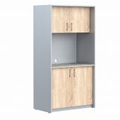 Шкаф для посуды SCB 120.2 Дуб Сонома светлый/Металлик 1030х600х2000 Шкаф для посуды SCB 120.2 Дуб Сонома светлый/Металлик 1030х600х2000