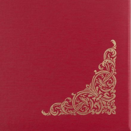 Папка адресная бумвинил А4 (объемная) Поздравляем с виньеткой бордовая