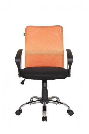 Кресло Smart m RCH 8075 Чёрная ткань/Оранжевая сетка (DW-05)