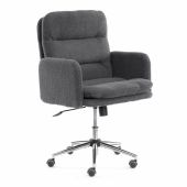 Кресло Dover хром букле, серый, barni grey