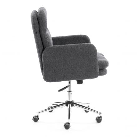 Кресло Dover хром букле, серый, barni grey