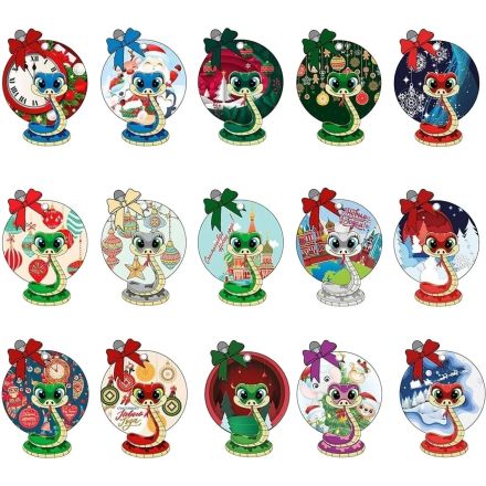 Игрушка НГ подвесная из картона с предсказанием /7,2x10,2x0,2см арт.92088