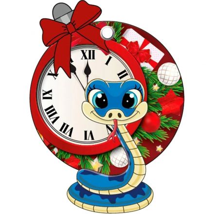 Игрушка НГ подвесная из картона с предсказанием /7,2x10,2x0,2см арт.92088