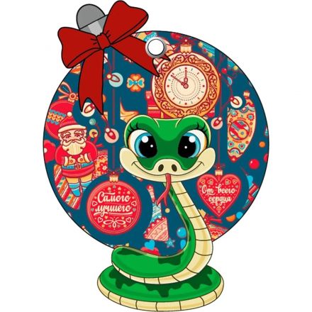 Игрушка НГ подвесная из картона с предсказанием /7,2x10,2x0,2см арт.92088