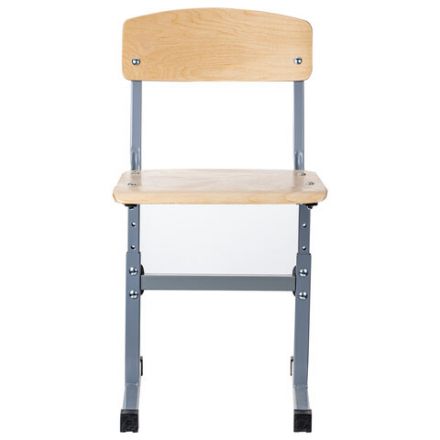 Стул ученический регулируемый "Ученик", 340х430х585-665 мм, рост 2-4, серый каркас Стул ученический регулируемый "Ученик", 340х430х585-665 мм, рост 2-4, серый каркас