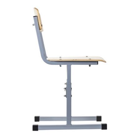 Стул ученический регулируемый "Ученик", 340х430х585-665 мм, рост 2-4, серый каркас Стул ученический регулируемый "Ученик", 340х430х585-665 мм, рост 2-4, серый каркас