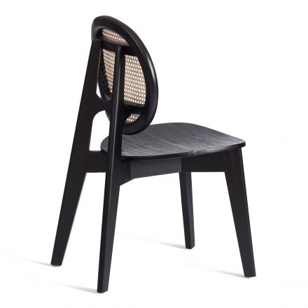 Стул FENRIR дерево вяз, 42х45х85 см, черный