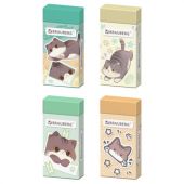 Ластик кросс-серия МИЛЫЕ КОТЫ, 50х24х10 мм, прямоугольный, картонный держатель, ассорти, ЭКО ПВХ, BRAUBERG, 273227