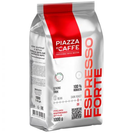 Кофе Piazza Del Caffe Espresso Forte в зернах, 1кг Кофе Piazza Del Caffe Espresso Forte в зернах, 1кг