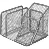 Подставка для письменных принадлежностей и писем Attache (4 секции, металлическая сетка, 145х130х128 мм, серебро) Подставка для письменных принадлежностей и писем Attache (4 секции, металлическая сетка, 145х130х128 мм, серебро)