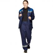 Костюм рабочий летний л05-КБР жен син/вас (р.60-62) 158-164 (Арсенал-СП)