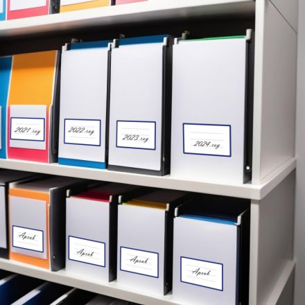 Этикетки самоклеящиеся Promega label (Комус) Малая рамка 70х35 мм 24 штуки на листе белые (20 листов в упаковке)