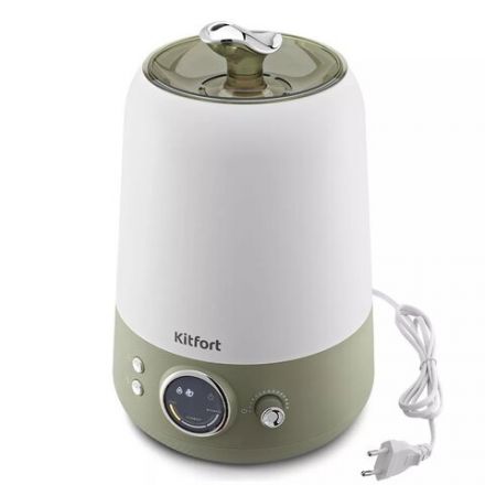 Увлажнитель воздуха KITFORT КТ-2896, объем бака 3,5 л, 24 Вт, арома-контейнер, гигрометр белый/зеленый Увлажнитель воздуха KITFORT КТ-2896, объем бака 3,5 л, 24 Вт, арома-контейнер, гигрометр белый/зеленый
