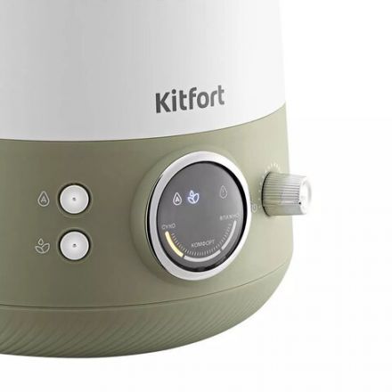 Увлажнитель воздуха KITFORT КТ-2896, объем бака 3,5 л, 24 Вт, арома-контейнер, гигрометр белый/зеленый Увлажнитель воздуха KITFORT КТ-2896, объем бака 3,5 л, 24 Вт, арома-контейнер, гигрометр белый/зеленый